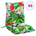 Perne scaune cu spătar jos, 6 buc., multicolor, textil oxford - WALTI WALTI