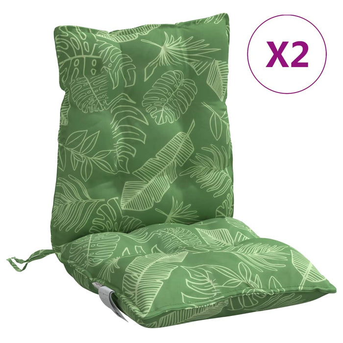Perne de scaun spătar jos, 2 buc., model frunze, textil oxford - WALTI WALTI
