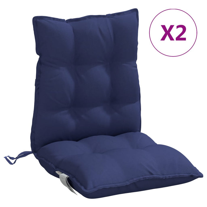Perne scaune cu spătar jos, 2 buc., bleumarin, textil oxford WALTI