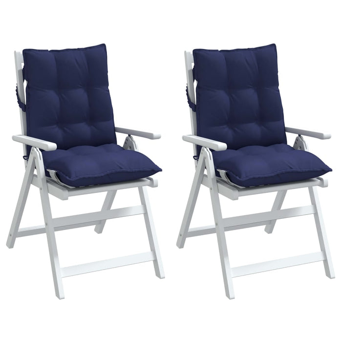 Perne scaune cu spătar jos, 2 buc., bleumarin, textil oxford WALTI