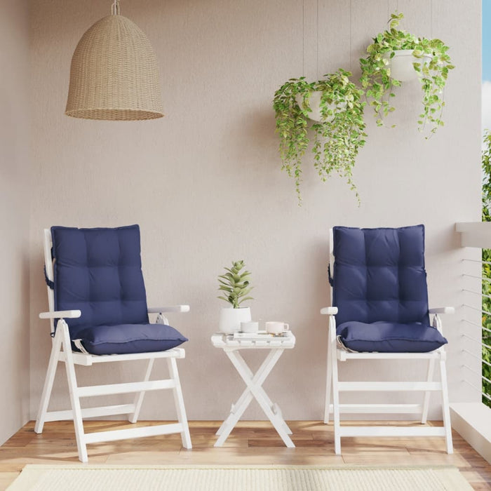 Perne scaune cu spătar jos, 2 buc., bleumarin, textil oxford WALTI
