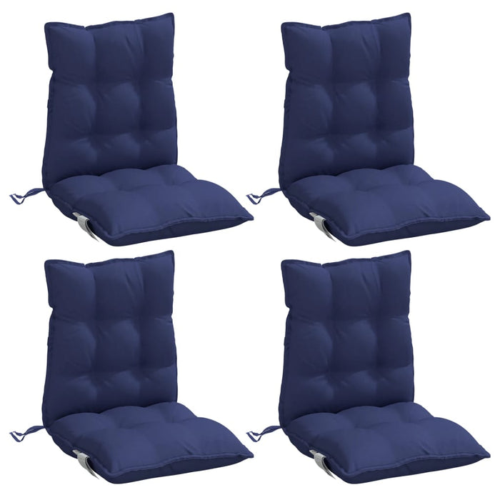 Perne scaune cu spătar jos, 4 buc., bleumarin, textil oxford - WALTI WALTI