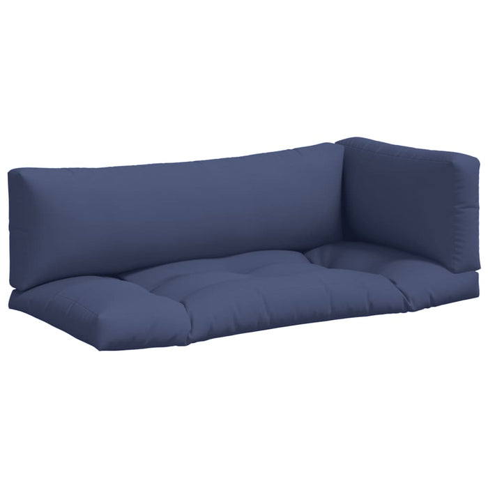 Perne canapea din paleți, 3 buc., bleumarin, textil Oxford - WALTI WALTI