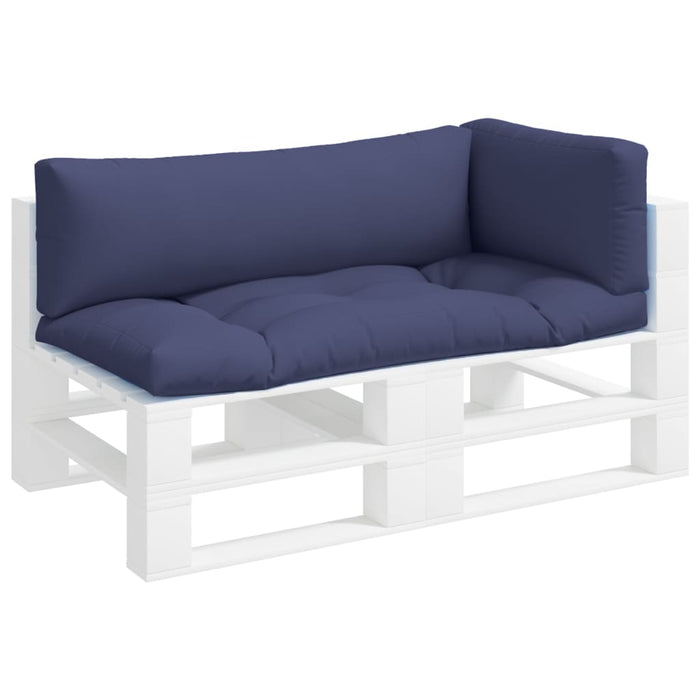 Perne canapea din paleți, 3 buc., bleumarin, textil Oxford - WALTI WALTI
