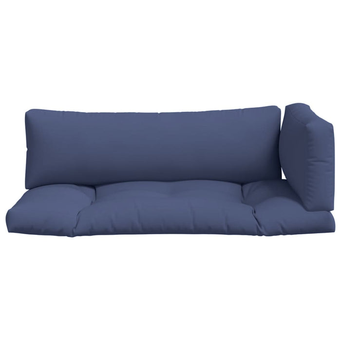 Perne canapea din paleți, 3 buc., bleumarin, textil Oxford - WALTI WALTI