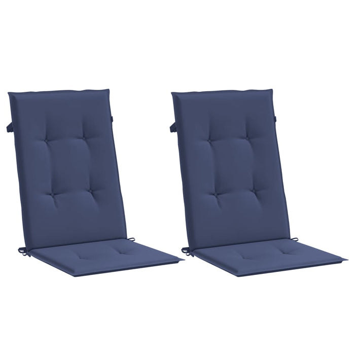 Perne scaune cu spătar înalt, 2 buc., bleumarin, textil - WALTI WALTI