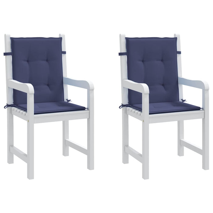 Perne pentru scaune cu spătar jos, 2 buc., bleumarin, textil - WALTI WALTI