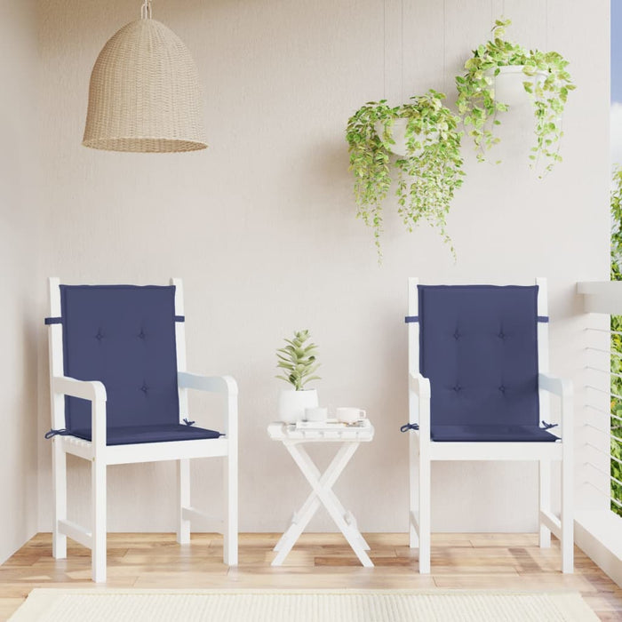 Perne pentru scaune cu spătar jos, 2 buc., bleumarin, textil - WALTI WALTI