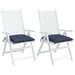 Perne de scaun 2 buc. bleumarin 40x40x7 cm textil oxford - WALTI WALTI