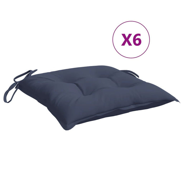 Perne de scaun 6 buc. bleumarin 40x40x7 cm textil oxford - WALTI WALTI