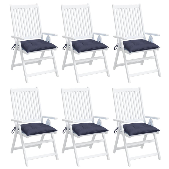 Perne de scaun 6 buc. bleumarin 40x40x7 cm textil oxford - WALTI WALTI