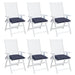 Perne de scaun 6 buc. bleumarin 40x40x7 cm textil oxford - WALTI WALTI