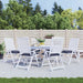Perne de scaun 6 buc. bleumarin 40x40x7 cm textil oxford - WALTI WALTI