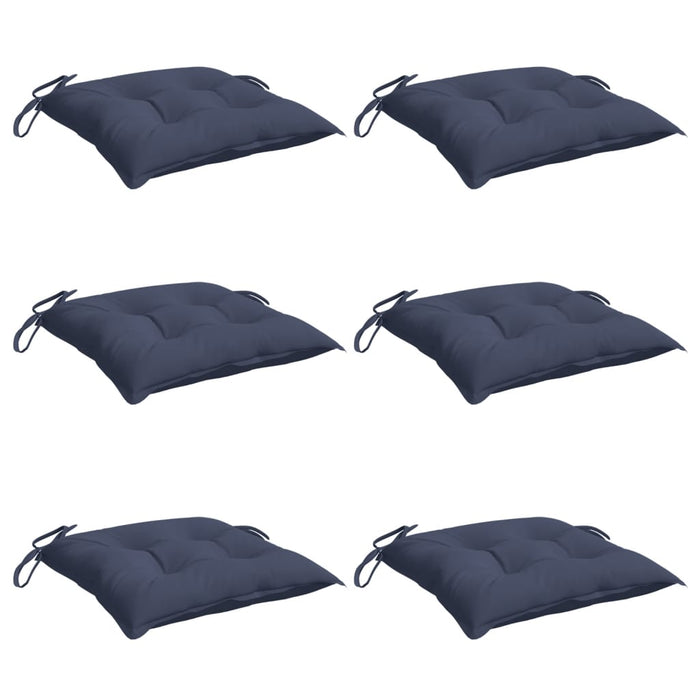 Perne de scaun 6 buc. bleumarin 50x50x7 cm textil oxford - WALTI WALTI