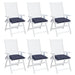 Perne de scaun 6 buc. bleumarin 50x50x7 cm textil oxford - WALTI WALTI