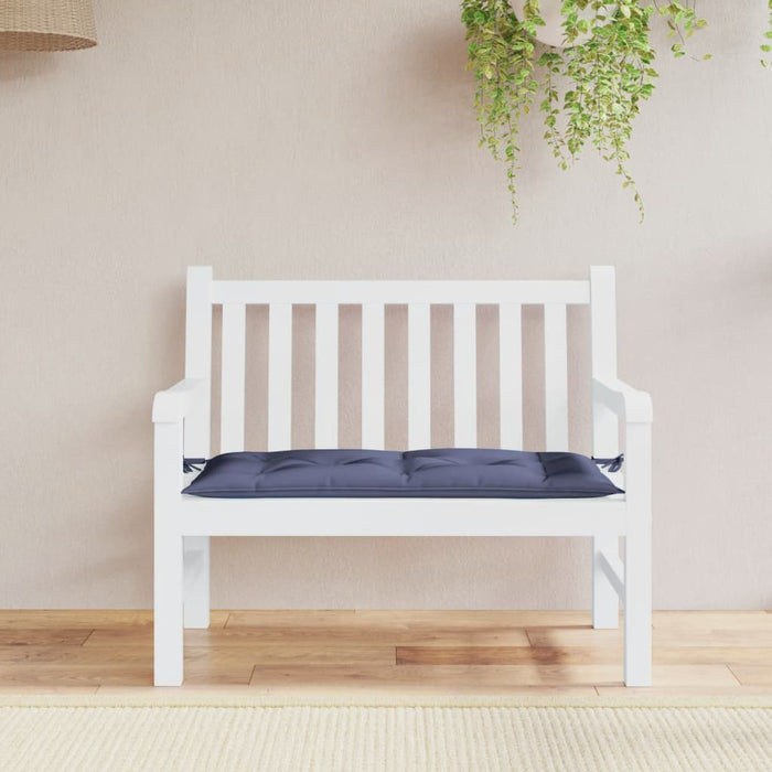 Pernă bancă de grădină, bleumarin, 100x50x7cm, textil oxford WALTI