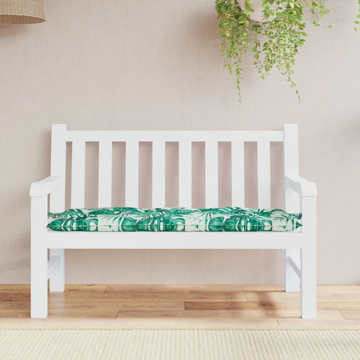 Pernă bancă de grădină model frunze, 120x50x7 cm, textil oxford - WALTI WALTI