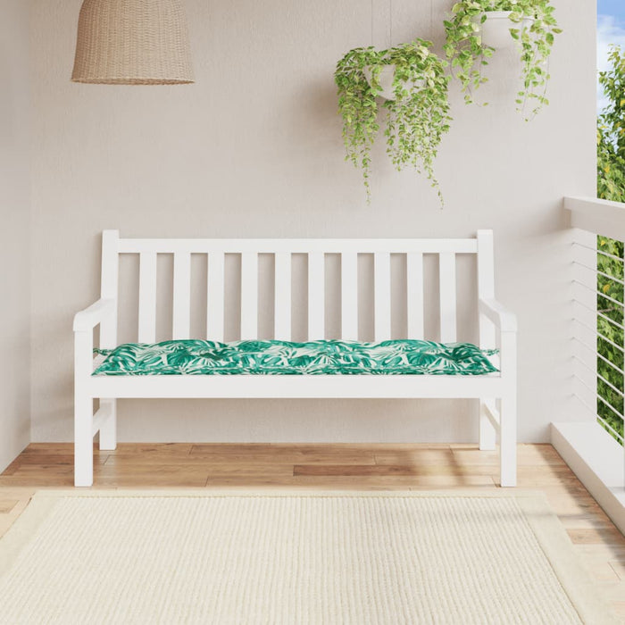 Pernă bancă de grădină model frunze, 150x50x7 cm, textil oxford WALTI