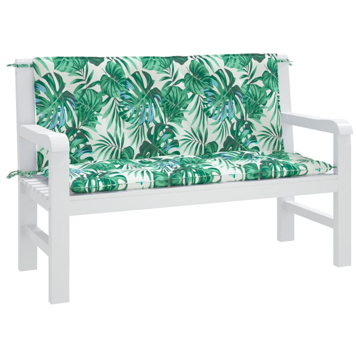 Perne bancă de grădină 2 buc. model frunze 120x50x7 cm textil - WALTI WALTI