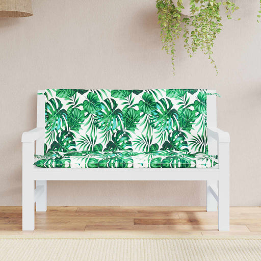 Perne bancă de grădină 2 buc. model frunze 120x50x7 cm textil - WALTI WALTI