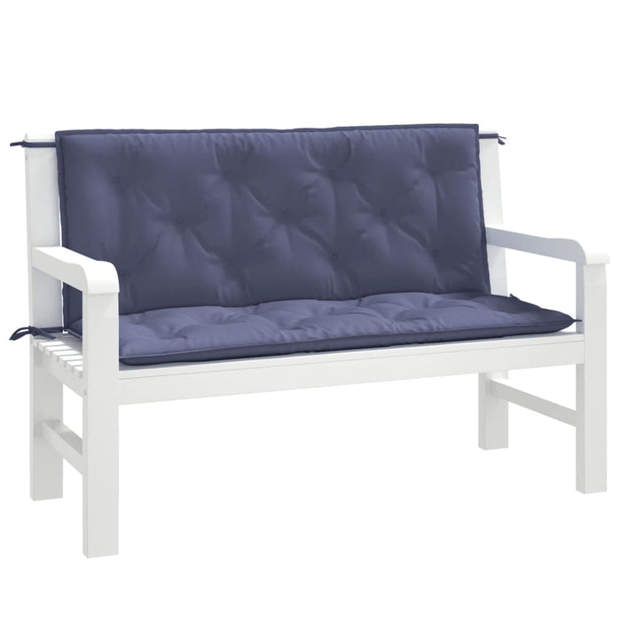 Perne bancă de grădină 2buc. bleumarin 120x50x7cm textil oxford - WALTI WALTI