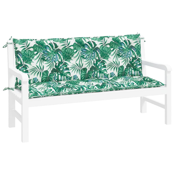Pernă bancă de grădină 2 buc., model frunze, 150x50x7cm, textil - WALTI WALTI