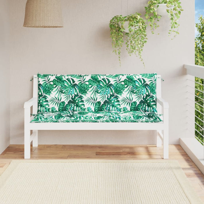 Pernă bancă de grădină 2 buc., model frunze, 150x50x7cm, textil - WALTI WALTI