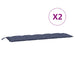 Perne bancă de grădină 2buc. bleumarin 180x50x7cm textil oxford - WALTI WALTI