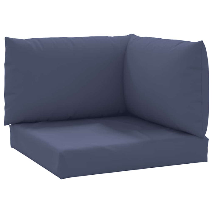 Perne canapea din paleți, 3 buc., bleumarin, textil Oxford - WALTI WALTI