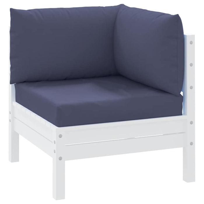 Perne canapea din paleți, 3 buc., bleumarin, textil Oxford - WALTI WALTI