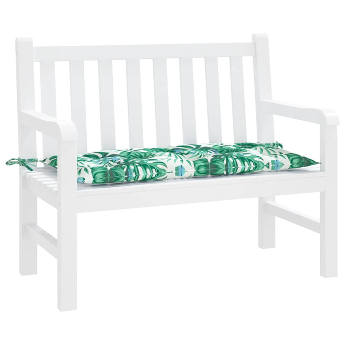 Pernă bancă de grădină model frunze, 110x50x7 cm, textil oxford WALTI