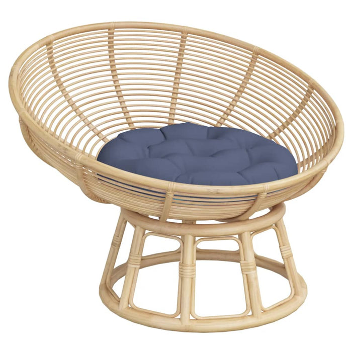 Pernă rotundă, bleumarin, Ø 60 x11 cm, țesătură Oxford - WALTI WALTI