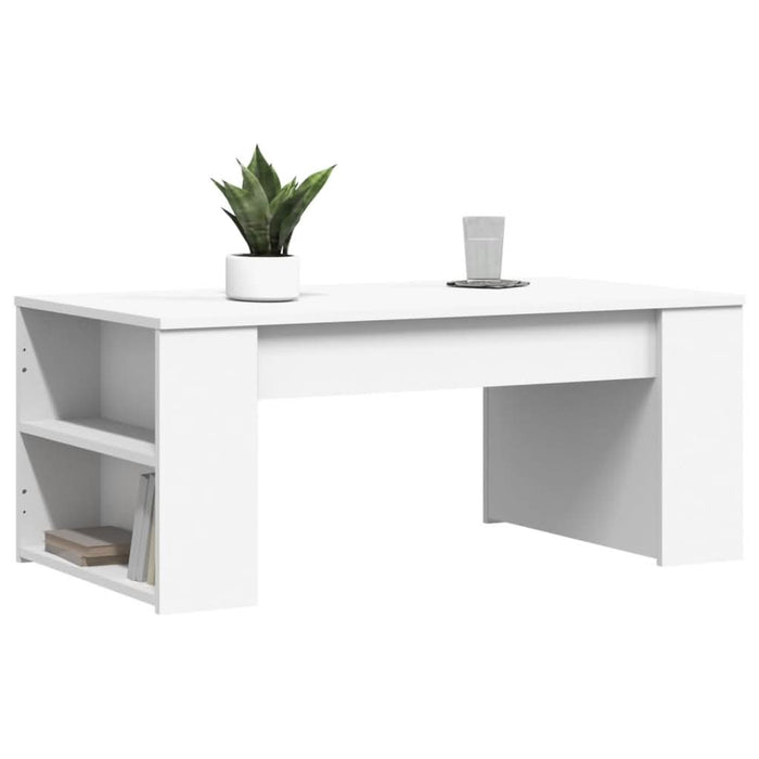 Măsuță de cafea, alb, 102x55x42 cm, lemn prelucrat - WALTI WALTI