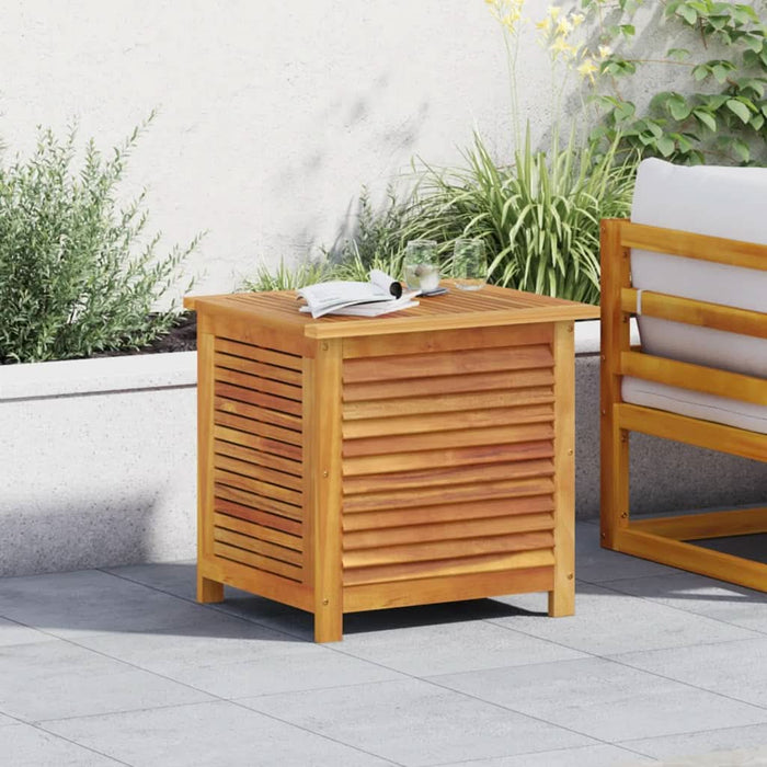 Ladă depozitare grădină cu grilaj 60x50x56 cm lemn masiv acacia - WALTI WALTI