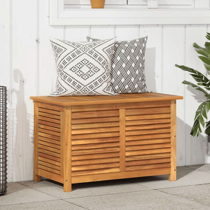 Ladă depozitare grădină cu grilaj 90x50x56 cm lemn masiv acacia - WALTI WALTI
