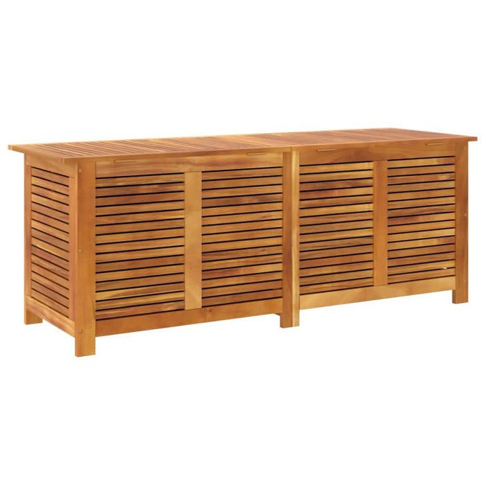 Ladă depozitare grădină cu grilaj 150x50x56cm lemn masiv acacia - WALTI WALTI