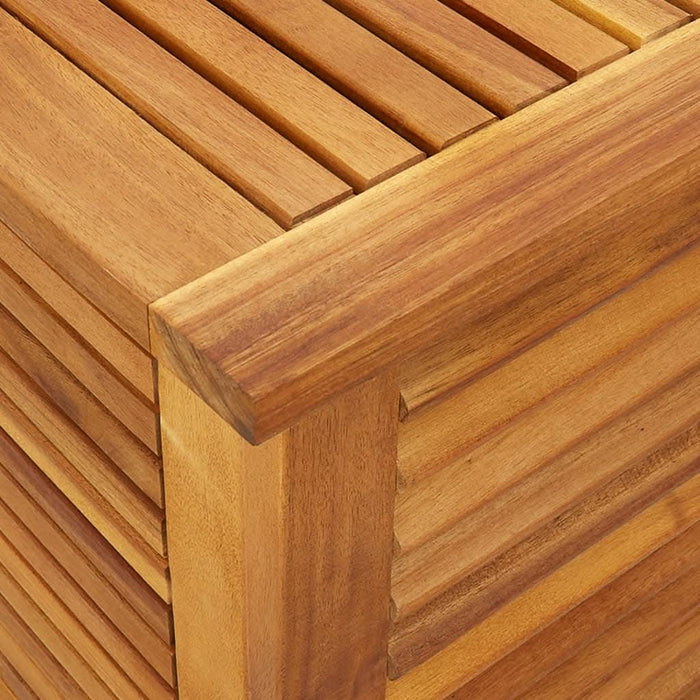 Ladă depozitare grădină cu grilaj 150x50x56cm lemn masiv acacia - WALTI WALTI