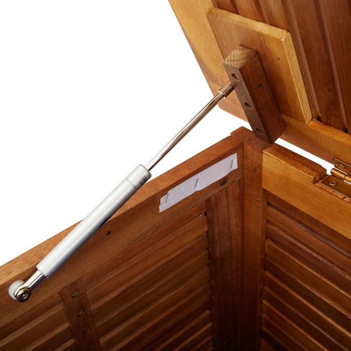 Ladă depozitare grădină cu grilaj 150x50x56cm lemn masiv acacia - WALTI WALTI