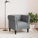 Fotoliu Chesterfield gri deschis, material textil - WALTI WALTI