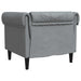 Fotoliu Chesterfield gri deschis, material textil - WALTI WALTI
