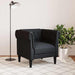 Fotoliu Chesterfield, negru, material textil - WALTI WALTI