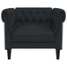 Fotoliu Chesterfield, negru, material textil - WALTI WALTI