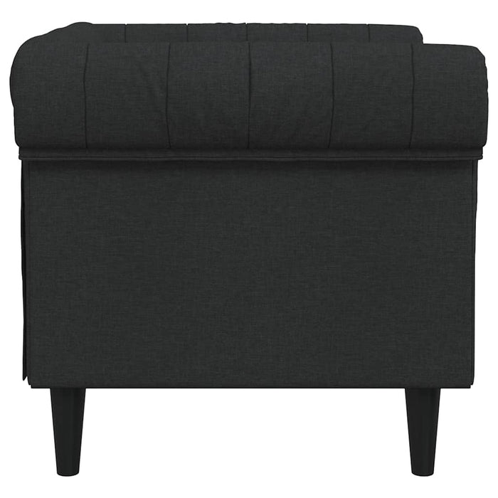 Fotoliu Chesterfield, negru, material textil - WALTI WALTI
