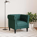 Fotoliu Chesterfield verde închis, material textil - WALTI WALTI