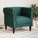 Fotoliu Chesterfield verde închis, material textil - WALTI WALTI