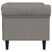 Fotoliu Chesterfield, gri taupe, material textil - WALTI WALTI