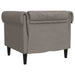 Fotoliu Chesterfield, gri taupe, material textil - WALTI WALTI