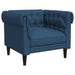 Fotoliu Chesterfield, albastru, material textil - WALTI WALTI