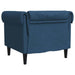Fotoliu Chesterfield, albastru, material textil - WALTI WALTI