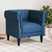 Fotoliu Chesterfield, albastru, material textil - WALTI WALTI
